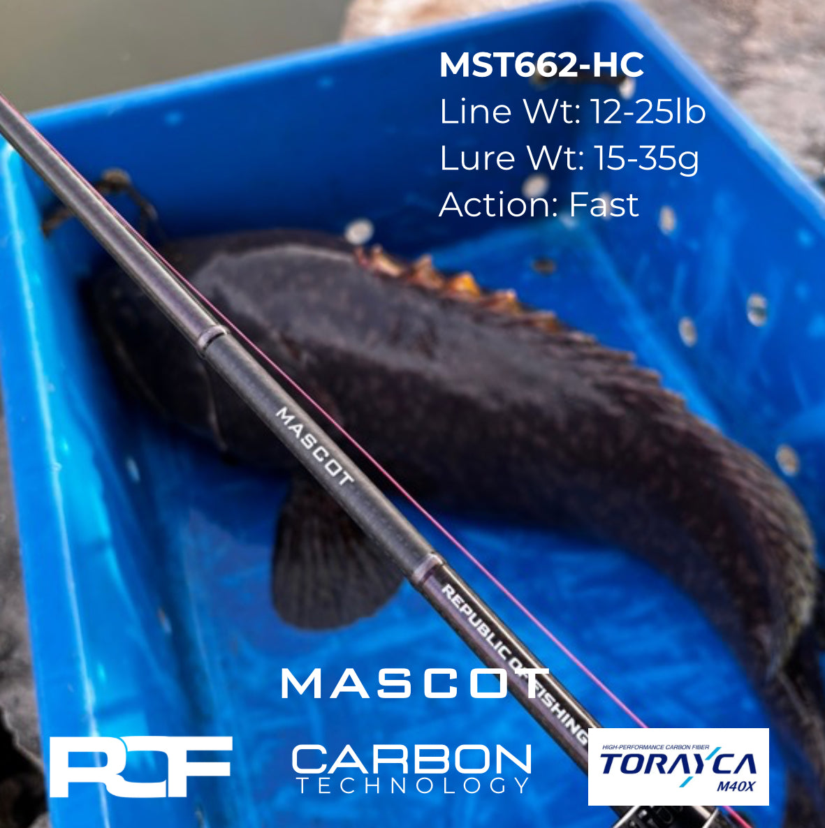 ROF MASCOT TWO PIECE ROD